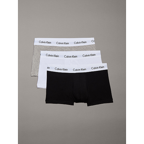 Calvin Klein 0000U2664G-998-S Unterhose Boxer Schwarz, Grau, Weiß