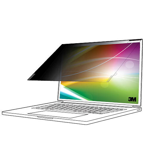 3M Bright Screen Blickschutzfilter für 16in Vollbild-Laptop, 16:10, BP160W1E