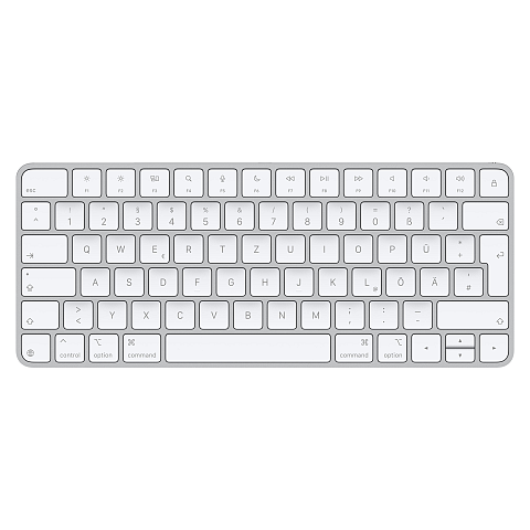 Apple Magic Tastatur Universal USB + Bluetooth QWERTZ Deutsch Weiß