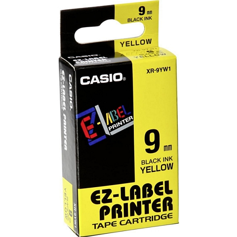 Casio XR9YW Etiketten erstellendes Band