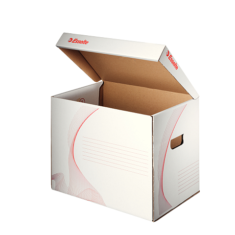 Esselte 128911 Dateiablagebox Karton Weiß