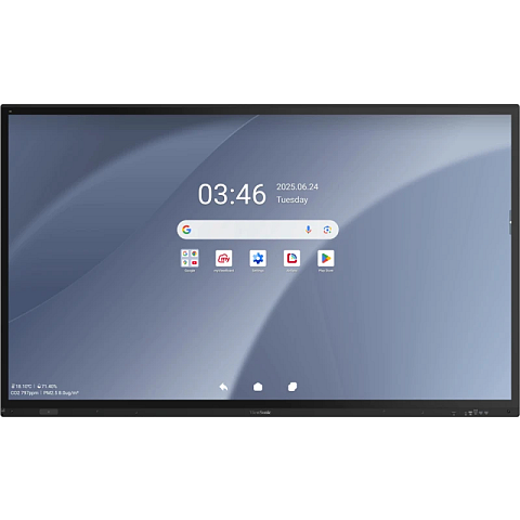 Viewsonic IFP8663-2C Interaktives Whiteboard 2,18 m (86") 3840 x 2160 Pixel Touchscreen Schwarz