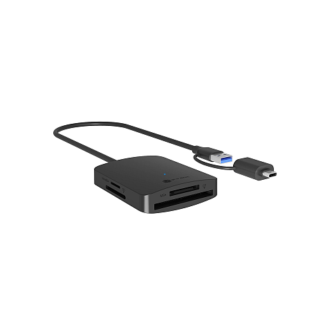 ICY BOX IB-CR302-CU3 Externer Multi Card Reader 4 in 1,(CF, TF, SD, microSD) mit USB 3.2 Gen 1 Type-C®+A Hostanschluss (5 Gbit/s)