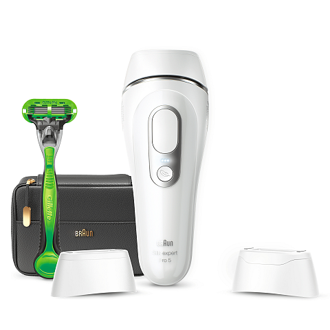 Braun Silk-expert Pro Silk·expert Pro 5 PL5145 Lichtimpulstechnologie (IPL) Silber, Weiß