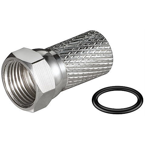 Goobay 81018 Koaxialstecker F-Typ 100 Stück(e)