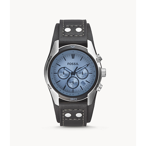 Fossil Coachman Armbanduhr Männlich Quarz Silber