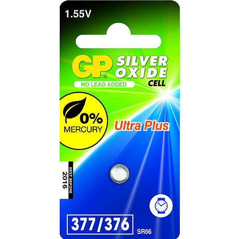 GP Batteries Silver Oxide Cell 377 Einwegbatterie SR66 Siler-Oxid (S)