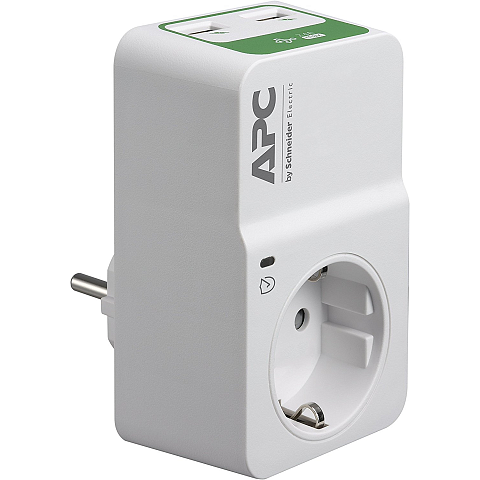 APC PM1WU2-GR Spannungsschutz Weiß 1 AC-Ausgänge 230 V