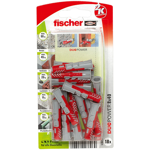 Fischer DuoPower 18 Stück(e) Dübel 40 mm