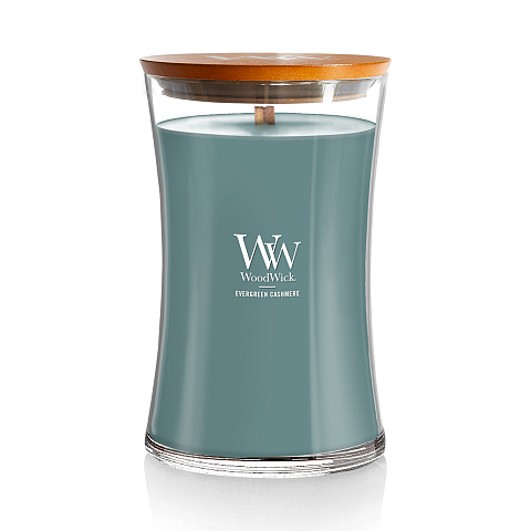 WoodWick Evergreen Cashmere Wachskerze Rund Grün 1 Stück(e)