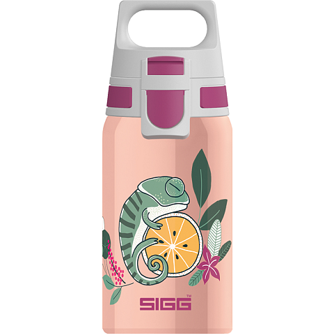 SIGG Shield One Flora Tägliche Nutzung 500 ml Edelstahl Pink