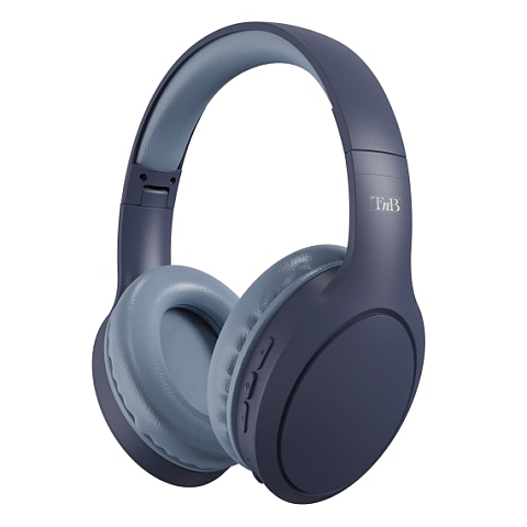 T'nB TONALITY Kopfhörer Verkabelt & Kabellos Kopfband USB Typ-C Bluetooth Grau, Navy