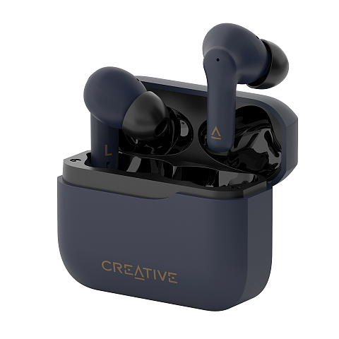 Creative Labs Creative Zen Air Plus TWS In-Ear - mørkeblå Kopfhörer Kabellos im Ohr Anrufe/Musik/Sport/Alltag Bluetooth Dunkelblau