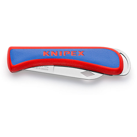 Knipex 16 20 50 SB Teppichmesser Blau, Rot, Edelstahl Abbrechmesser