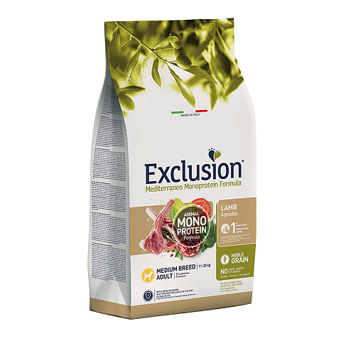 Exclusion NGALM12 Hunde-Trockenfutter 12 kg Adult Lamm