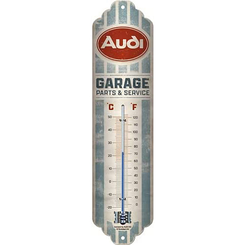 Nostalgic Art Audi Garage Flüssigkeitsumgebungs-Thermometer Drinnen Mehrfarbig