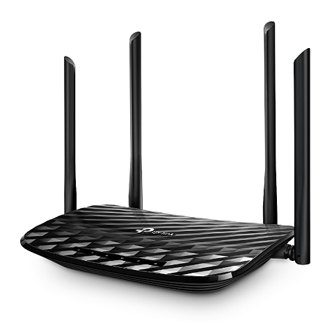 TP-Link Archer C6 WLAN-Router Gigabit Ethernet Dual-Band (2,4 GHz/5 GHz) Schwarz