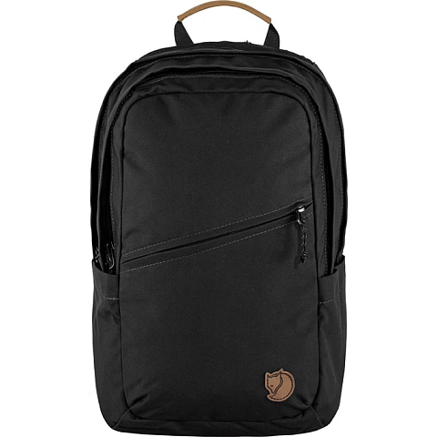 Fjällräven Räven 20 Rucksack Lässiger Rucksack Schwarz Baumwolle, Recyceltes Polyester