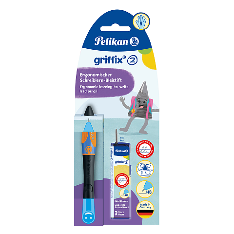Pelikan griffix® Bleistift für Rechtshänder, Neon Black