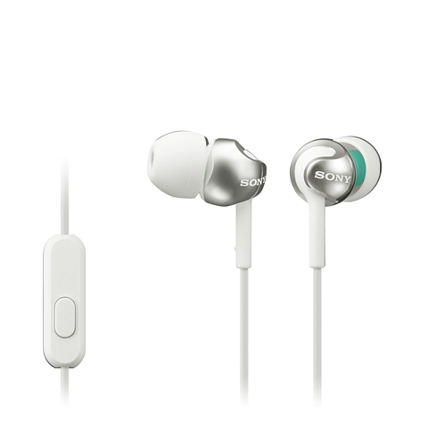 Sony MDR-EX110AP Kopfhörer Kabelgebunden im Ohr Anrufe/Musik Weiß