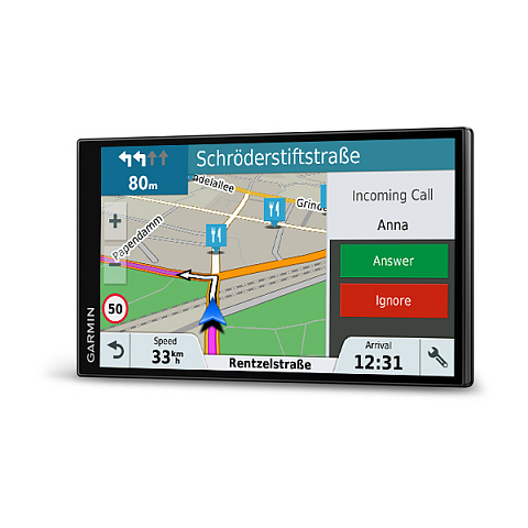 Garmin DriveSmart 61 LMT-D Navigationssystem Fixed 17,6 cm (6.95") TFT Touchscreen 243 g Schwarz
