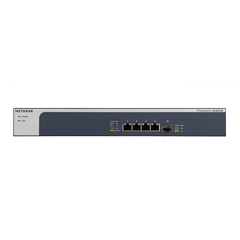 NETGEAR XS505M Unmanaged 10G Ethernet (100/1000/10000) Grau, Silber
