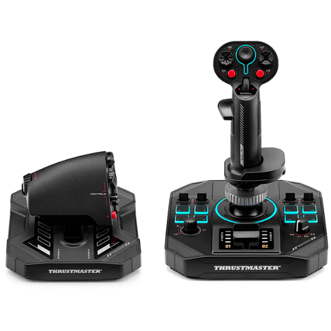 Thrustmaster Sol-R 4 HOTAS Schwarz USB Joystick + Motorsteuerungshebel Analog / Digital PC
