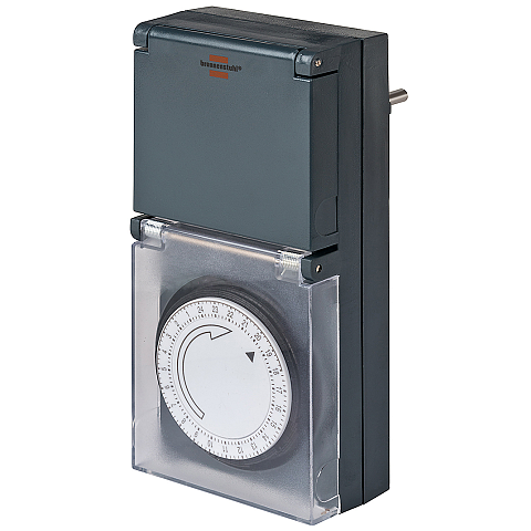 Brennenstuhl 1506460 Elektrischer Timer Schwarz Täglicher Timer