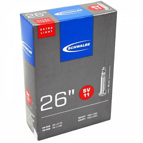 Schwalbe 10422313 Fahrradschlauch Presta-Ventil 26" 19,05 - 25,4 mm