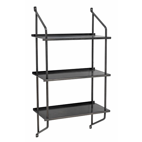 Bloomingville 82064647 Regal Regalboden Wandverteiler Eisen, Metall Schwarz