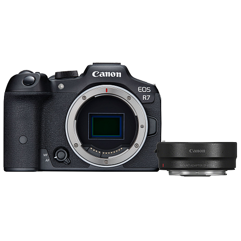 Canon EOS R7 + EF- R MILC Body 32,5 MP CMOS 6960 x 4640 Pixel Schwarz