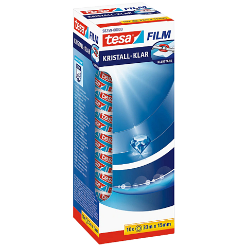TESA 58259-00000-00 Klebeband Für die Nutzung im Innenbereich geeignet 33 m Polypropylen (PP) Transparent