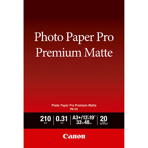 Canon PM-101 Premium-Fotopapier matt A3 Plus – 20 Blatt