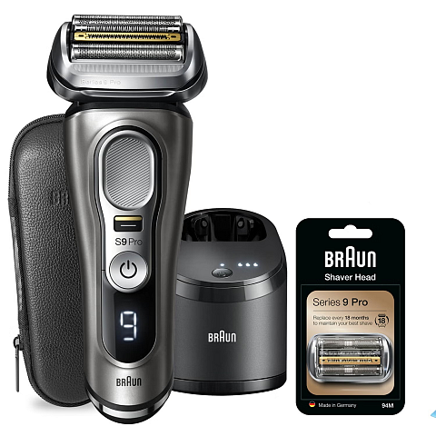 Braun Series 9 Pro 9465cc Folienschaber Trimmer Schwarz, Silber