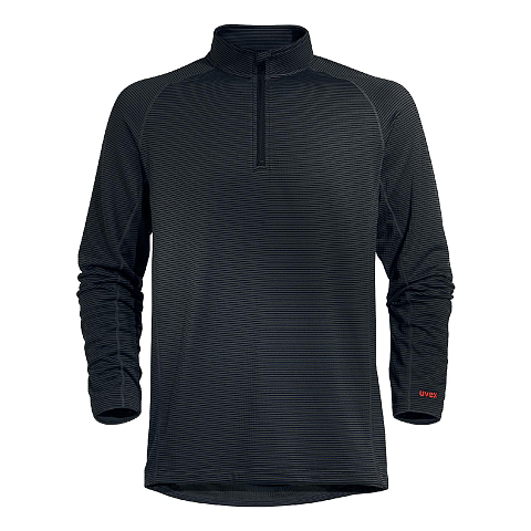 Uvex 98166 Hemd Stehkragen Langärmlig Elastan, Polyester