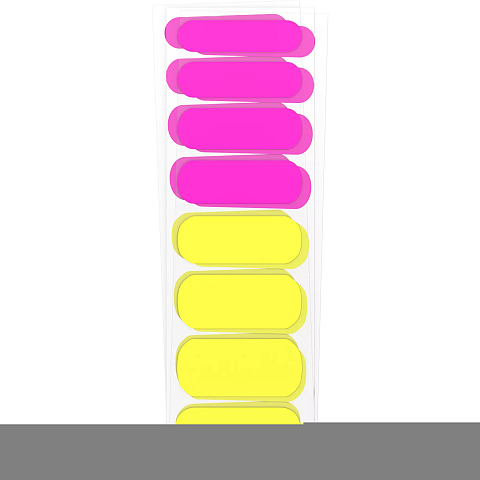 CATRICE Neon Blast Nail Polish Strips Nagelsticker 24 Stück(e) Pink, Gelb