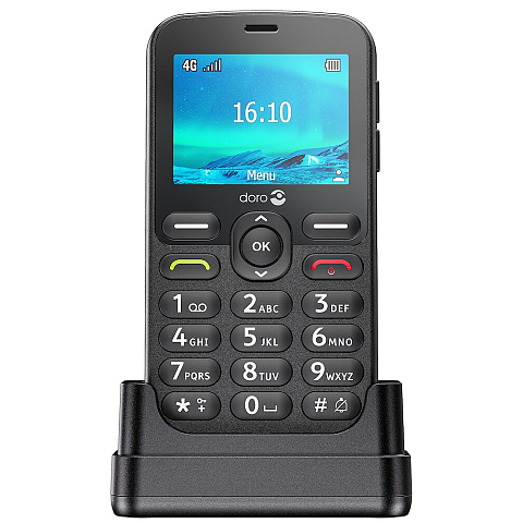 Doro 1881 113,7 g Schwarz Einsteigertelefon