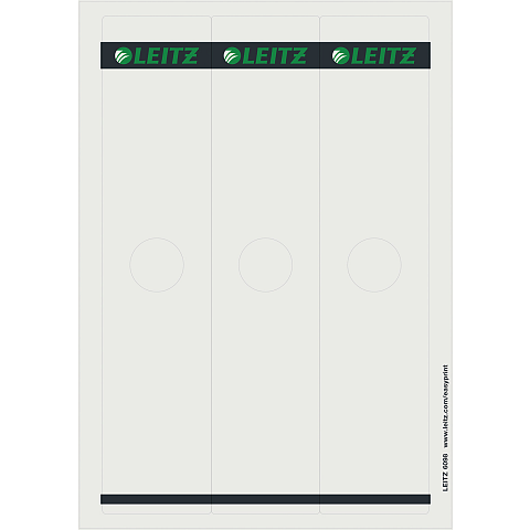 Leitz 60980085 selbstklebendes Etikett Rechteck Grau