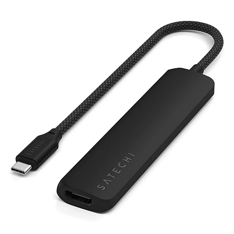 Satechi ST-P6SK Schnittstellen-Hub USB Typ-C 10000 Mbit/s Schwarz