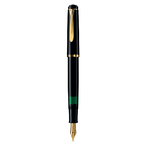 Pelikan M200 Füllfederhalter Integriertes Befüllsystem Schwarz, Gold 1 Stück(e)