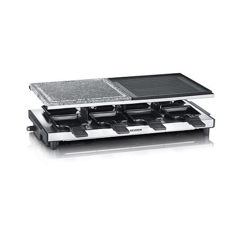 Severin RG 2373 Raclette Grill 8 Person(en) 1500 W Schwarz