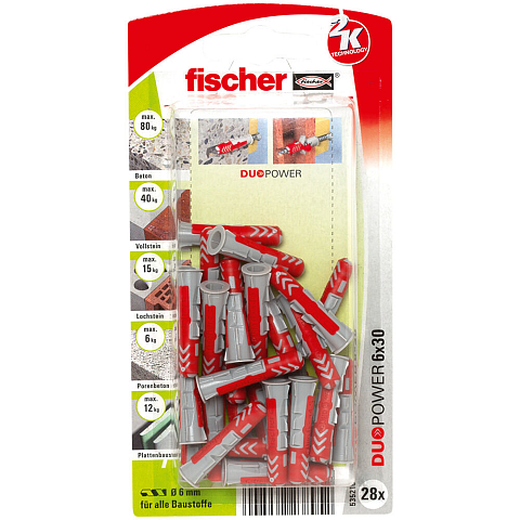 Fischer DuoPower 28 Stück(e) Dübel 30 mm
