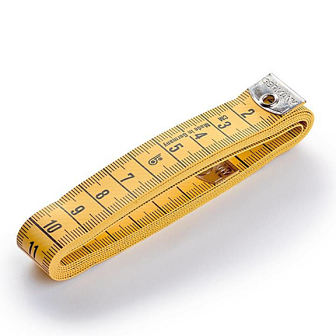 Prym 282171 Maßband 1,5 m Stoff, Metall Gelb