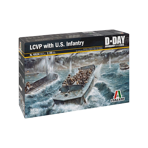 Italeri LCVP with U.S. INFANTRY Sailing boat model Montagesatz 1:35
