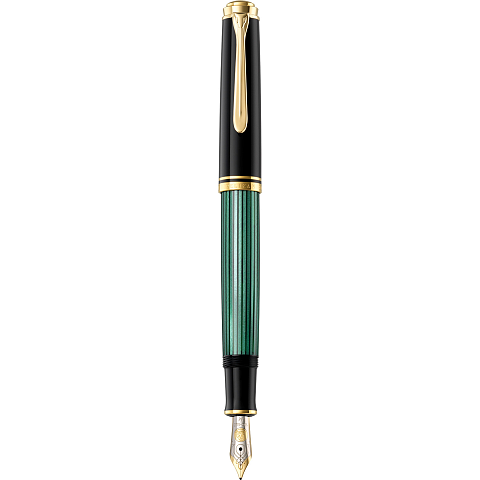 Pelikan M600 Füllfederhalter Integriertes Befüllsystem Schwarz, Gold, Grün 1 Stück(e)
