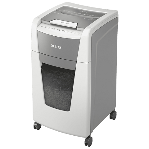 Leitz 80160000 Aktenvernichter Mikrogeschnittene Zerkleinerung 55 dB 22 cm Grau, Weiß