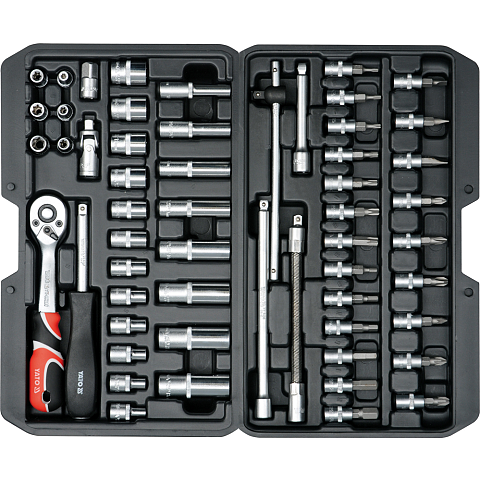 Yato YT-14501 Steckschlüssel Steckschlüssel-Set 56 Stück(e)