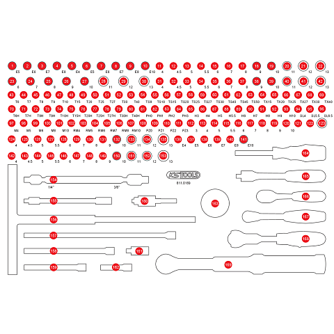 KS Tools 811.0169-97 Werkzeugkoffer-Zubehör