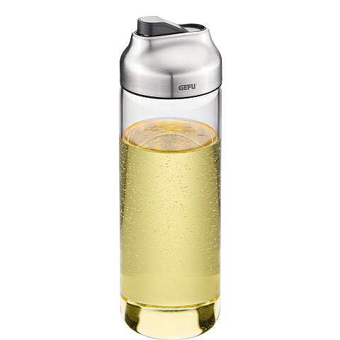 GEFU 33732 Öl-/Essig-Spender 0,4 l Dose Borosilikatglas, Kunststoff, Silikon, Edelstahl Edelstahl