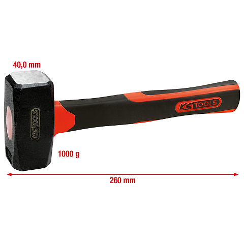 KS Tools 142.5101 Hammer Vorschlaghammer Schwarz